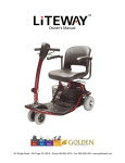 Golden Technologies LitewayTM Mobility Aid User Manual