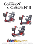 Golden Technologies Companion II Mobility Aid User Manual