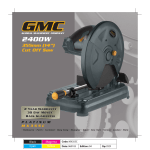 Global Machinery Company MX355C Saw User Manual
