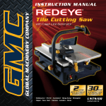 Global Machinery Company 040521 ED8 PR Saw User Manual