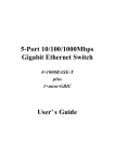 Gigabyte 41000BASE-T Switch User Manual