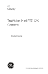 GE PTZ 12X Security Camera User Manual