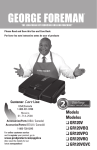 George Foreman GR120VBQ Kitchen Grill User Manual