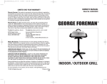 George Foreman GGR201RCDS Kitchen Grill User Manual