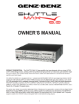 Genz-Benz 6 Musical Instrument Amplifier User Manual