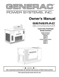 Generac Power Systems 004188-1 Portable Generator User Manual