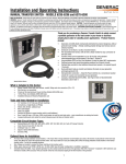 Generac 6379 Switch User Manual