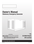 Generac 25/30kW Portable Generator User Manual