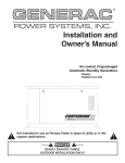 Generac 004692-0 Portable Generator User Manual