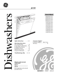 GE Monogram EDW5000 Dishwasher User Manual