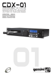 Gemini CDX-01 CD Player User Manual