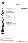 GE JES2051 Microwave Oven User Manual