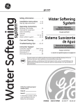 GE GXSF30H Water System User Manual