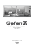 Gefen GTV-HT-AUDPROC Network Card User Manual