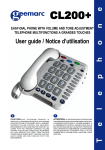 Geemarc CL200+ Telephone User Manual