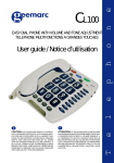 Geemarc CL100 Telephone User Manual