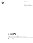 GE CS300 Power Supply User Manual