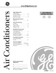 GE AST05 Air Conditioner User Manual