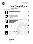 GE AQV05 Air Conditioner User Manual