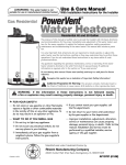 GE AP13787 Water Heater User Manual