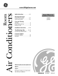GE AGH06 Air Conditioner User Manual