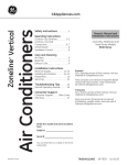 GE 8500 Series Air Conditioner User Manual