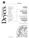GE 591 Clothes Dryer User Manual