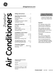 GE 4100 Air Conditioner User Manual