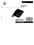 GE 29484 2-Line Telephone User Manual