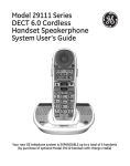 GE 29111 Cordless Telephone User Manual