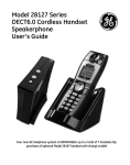 GE 28106 Cordless Telephone User Manual