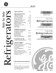 GE 25 Refrigerator User Manual