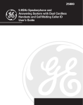 GE 25880 Telephone User Manual