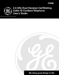 GE 21006 Cordless Telephone User Manual