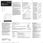 GE 20909690 Telephone User Manual