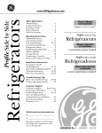 GE 200D2600P001 Refrigerator User Manual