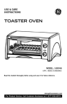 GE 169045 Toaster User Manual