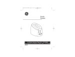 GE 168958 Toaster User Manual