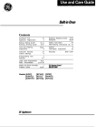 GE 164 D2092P167 Oven User Manual