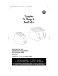 GE 106776 Toaster User Manual