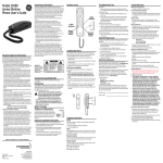 GE 00019577 Telephone User Manual