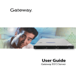 Gateway 9315 Network Router User Manual
