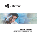 Gateway 7001 Series Network Card User Manual