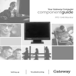 Gateway 1540 Computer Monitor User Manual
