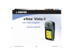 Garmin Vista C GPS Receiver User Manual