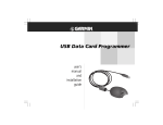 Garmin USB Data Card Programmer Network Card User Manual