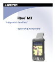 Garmin iQue GPS Receiver User Manual