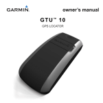 Garmin GTU 10 GPS Receiver User Manual