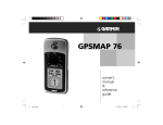 Garmin GPSMAP 76 GPS Receiver User Manual