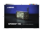 Garmin GPSMAP 196 GPS Receiver User Manual